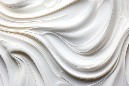 White lotion with a moisturizing texture for applying skin care cosmeticsの素材