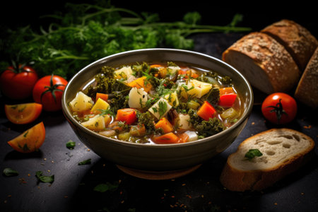 Soup made with vegetablesの素材