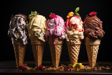 Variety of frozen treatsの素材