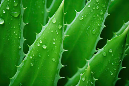 Aloe vera plant Green background Plant texture Texture backgroundの素材