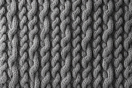 Background of gray knitted woolの素材