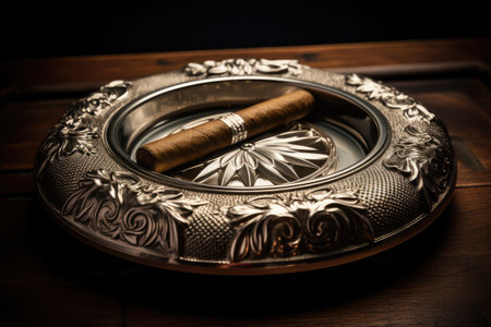 Antique cigar accent a premium ashtray for discerning collectorsの素材