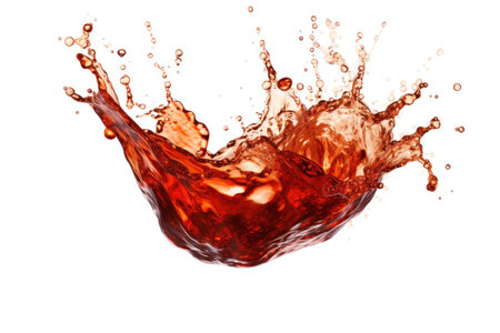 soda splash on white backgroundの素材