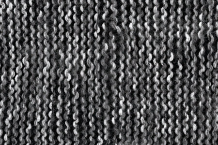 Heather image with wool fabric in black and whiteの素材