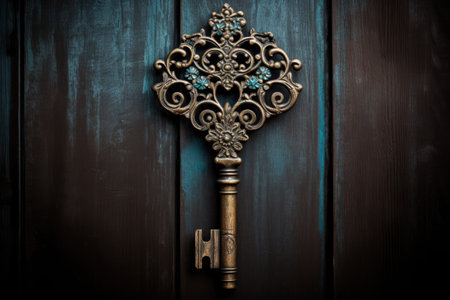 Insert key into door s keyholeの素材