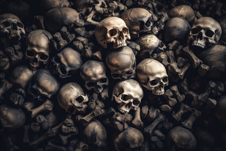 Halloween night s Still Life style Selective focus on adjustment colored background with an incredibの素材