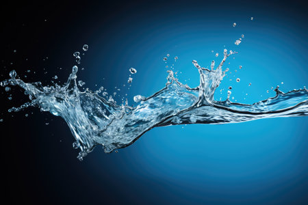 Isolated water splashの素材