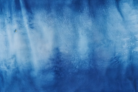 Natural linen fabric texture Shibori print Indigo tie dye Watercolor like effectの素材
