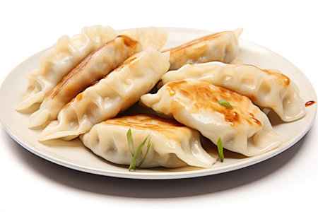 Sole Dumpling isolated on whiteの素材