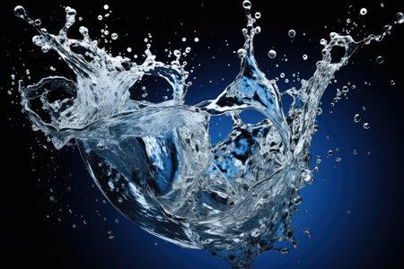 splashing waterの素材