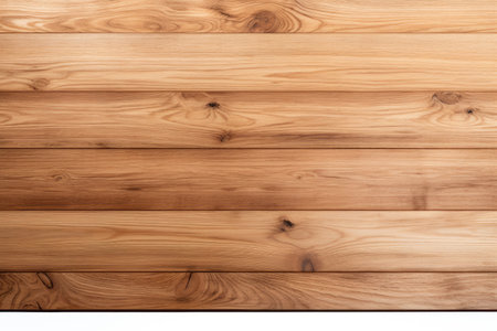 White background isolated wood table top ideal for product display or montageの素材