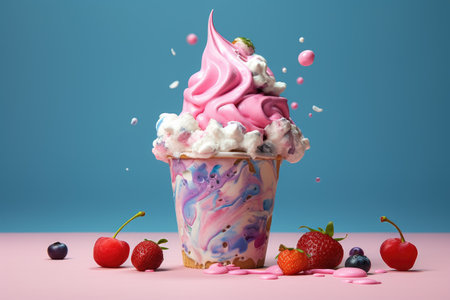 Yogurt kept frozenの素材