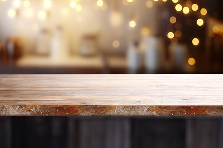 Blurred kitchen background and free spaceの素材