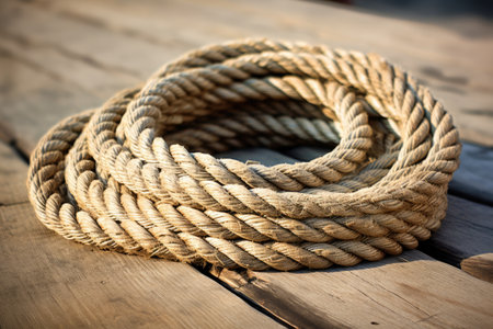Large rope with curled tipの素材