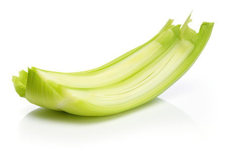 Leek portion isolated on white backgroundの素材