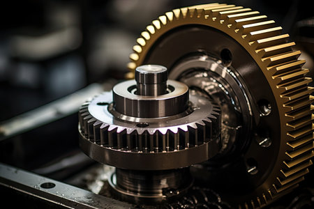 Machining metal gear wheels with oil lubricantの素材