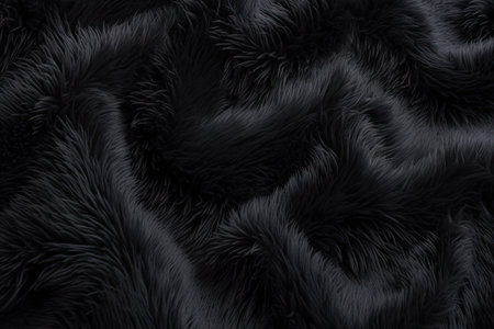 Faux wool with waviness artificial sheep s wool great background textureの素材
