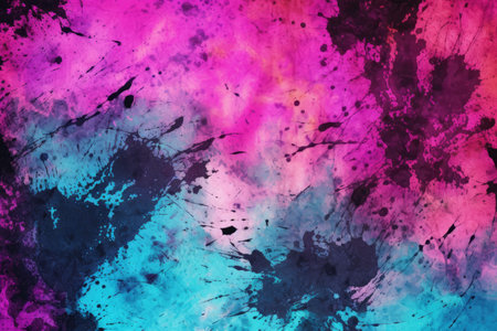 Messy grunge texture ink brush boho tie dye dark fashion watercolour bleached textile splatter textuの素材