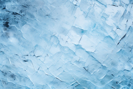 Damaged surface of ice in blue colorの素材