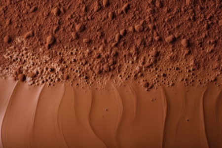 Liquid drink background with brown color and coffee chocolate texture.の素材