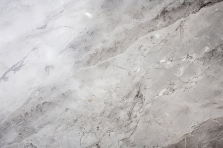 Partially cleaned surface of gray marbleの素材