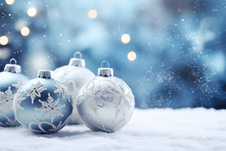 Blue and silver xmas dの素材