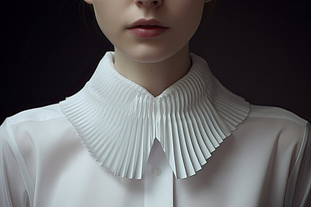 Collar on a shirtの素材