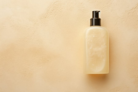 Scrub or shower gel texture on beige backgroundの素材