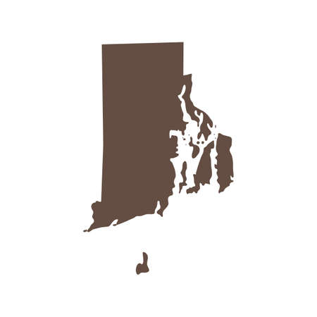 map of the U.S. state of Rhode Islandのイラスト素材
