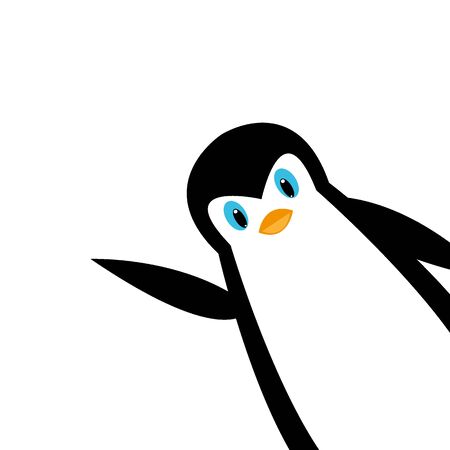 Cartoon polar penguin.のイラスト素材