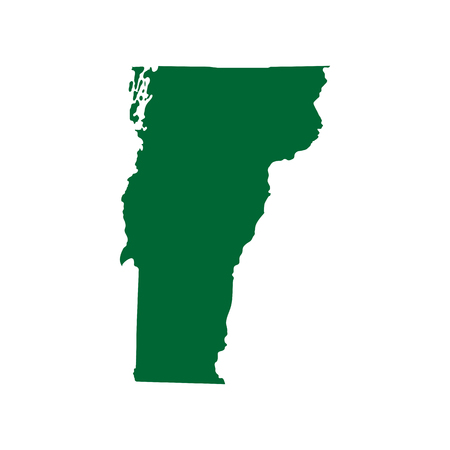 A map of the U.S. state of Vermont isolated on plain background.のイラスト素材