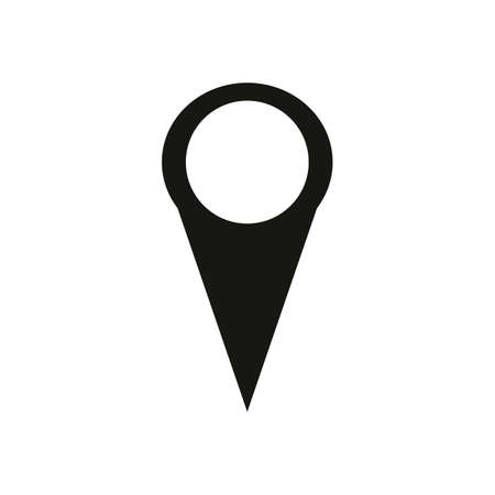 Pointer icon flat with shadow.のイラスト素材