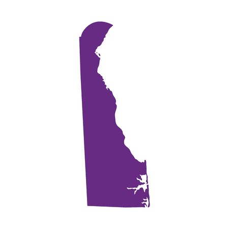 map of the U.S. state of Delawareのイラスト素材