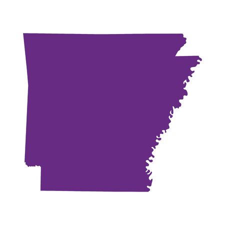 map of the U.S. state of Arkansasのイラスト素材