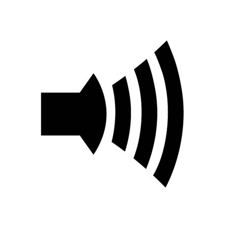 Speaker Icon Vector on a white backgroundのイラスト素材
