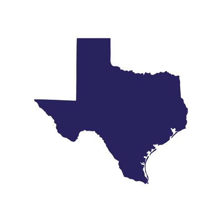 map of the U.S. state of Texasの写真素材