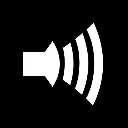 Speaker Icon Vector on a white background illustration.のイラスト素材