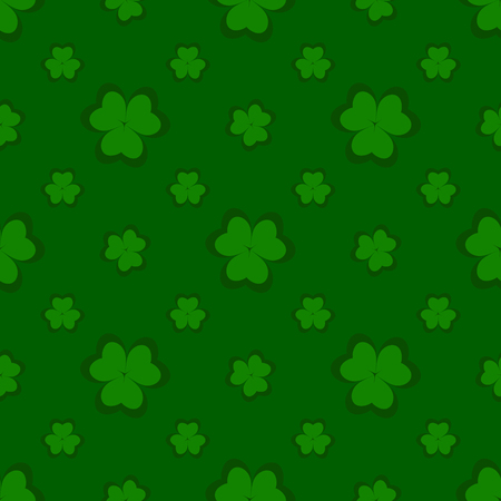 Background of green clover on a white background for the holiday of St. Patrick s Dayのイラスト素材