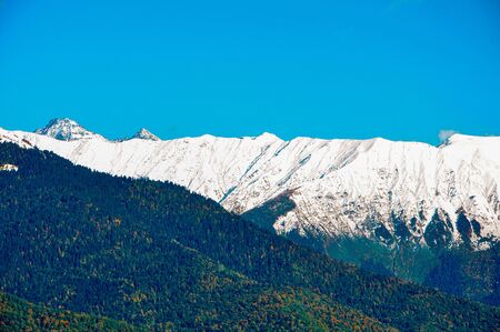 High mountains of the Caucasus in Sochi