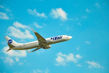 Sochi, Adler, Russia - October 8, 2018- Aircraft of UTair airlinesのeditorial素材