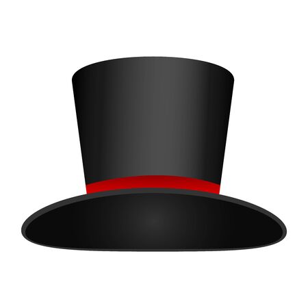 Christmas snowman hat template for photos on a whiteのイラスト素材