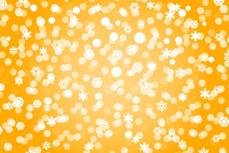 Christmas gold shiny background with snowflakes and lens flare.のイラスト素材