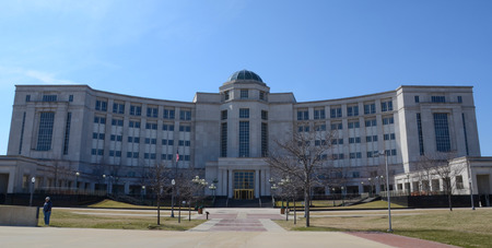 LANSING, MI - MARCH 26:  Michiganâ€™s Hall of Justice, shown here on March 26, 2016, houses the...