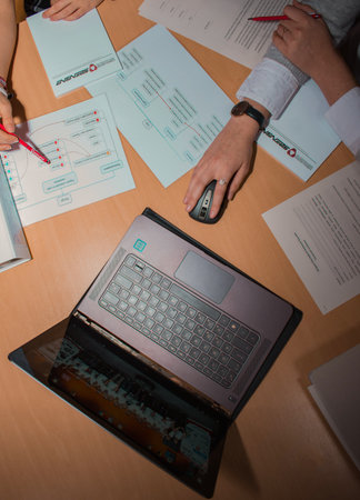 Female Employer connect to Office internet from Home, Business related work