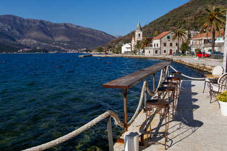 Sea view from the balcony of the Mediterranean Montenegro