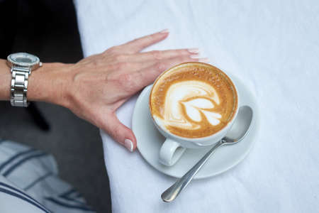 Beautiful coffee in the restaurant party celebrationの写真素材