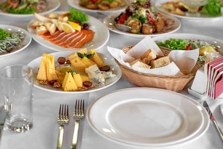 Food in the restaurant dinner celebration dishesの写真素材
