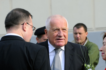 Czech Republic, Vaclav Klaus, St. Wenceslas National Festival, September 28, 2017, Old Boleslav,のeditorial素材