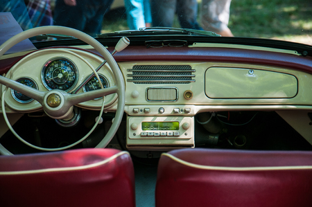 detailed view interior,The Å koda Felicia was the last convertible produced by the Czechoslovak car company AZNP, the Kvasiny plant in 1959-1964. In the mid-1950s Å koda 440, popularly called Spartak, was bornのeditorial素材