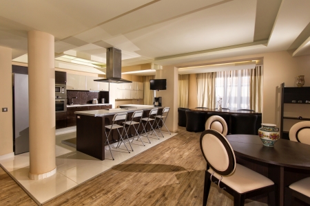 interior of a luxury apartmentの写真素材